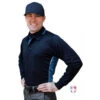 Smitty NCAA Softball Long Sleeve Body Flex Men's Umpire Shirt - Midnight Navy -Umpattire S347 MN Smitty NCAA Softball Long Sleeve Body Flex Mens Umpire Shirt Midnight Navy