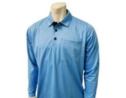 Smitty V3 Major League Replica Long Sleeve Umpire Shirt - Sky Blue With Black 11 Smitty V3 Major League Replica Long Sleeve Umpire Shirt - Sky Blue With Black -Umpattire S350 SB Smitty V3 Major League Replica Long Sleeve Umpire Shirt Sky Blue with Black 1