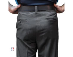 Smitty Performance Poly Spandex Charcoal Grey Flat Front Umpire Base Pants With Expander Waistband 10 Smitty Performance Poly Spandex Charcoal Grey Flat Front Umpire Base Pants With Expander Waistband -Umpattire S356 Smitty Performance Poly Spandex Charcoal Grey Flat Front Umpire Base Pants back