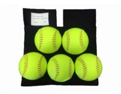Smitty Deluxe XL Expandable Umpire Ball Bag -Umpattire S383 5softballs with white background 1
