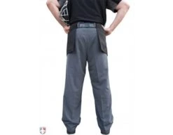 Smitty Performance Poly Spandex Charcoal Grey Plate Umpire Pants -Umpattire S392 SMITTY PERFORMANCE POLY SPANDEX CHARCOAL GREY PLATE UMPIRE PANTS BACK