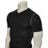 Smitty Compression Fit V-Neck Short Sleeve T-Shirt -Umpattire S411 Smitty Black V Neck Compression Shirt