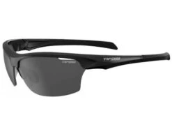 Tifosi Intense Sunglasses - Gloss Black / Smoke -Umpattire TIF INTENSE GBS Tifosi Intense Sunglasses Gloss Black Smoke Front Angled