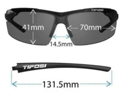 Tifosi Track Sunglasses - Gloss Black / Smoke 15 Tifosi Track Sunglasses - Gloss Black / Smoke -Umpattire TIF TRACK GB Tifosi Track Sunglasses Gloss Black Smoke Dimensions