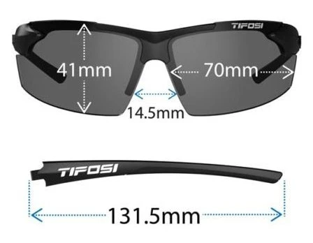 Tifosi Track Sunglasses - Gloss Black / Smoke 9 Tifosi Track Sunglasses - Gloss Black / Smoke - Image 7