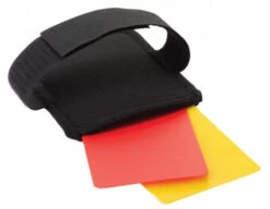 Referee Penalty Cards With Arm Strap 9 Referee Penalty Cards With Arm Strap -Umpattire TSARMCARD Officials Penalty Cards with Arm Strap band side flat