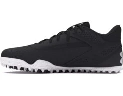 Umpattire -Umpattire UA 3YT Under Armour Yard Turf 3.0 Black White Field Shoes side