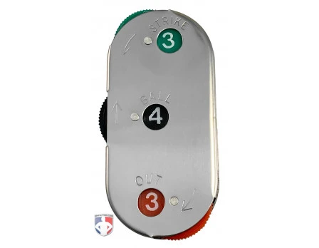 Markwort 3-Dial Steel Umpire Indicator - 4/3/3 Count 3 Markwort 3-Dial Steel Umpire Indicator - 4/3/3 Count