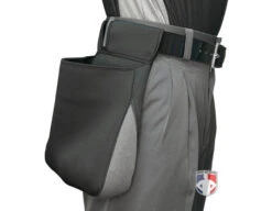UMPLIFE 2-Color Weather-Tek Pro Ball Bag -Umpattire ULF WTS P2 UMPLIFE 2 Color Weather Tek Pro Ball Bag grey worn side