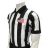 Smitty 2 1/4" Stripe Body Flex Short Sleeve Football Referee Shirt With CHEST USA FLAG 2 Smitty 2 1/4" Stripe Body Flex Short Sleeve Football Referee Shirt With CHEST USA FLAG -Umpattire USA109 Smitty Body Flex Football Referee Shirt