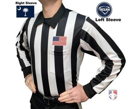 South Carolina (SCLOA) 2" Stripe Long Sleeve Referee Shirt 3 South Carolina (SCLOA) 2" Stripe Long Sleeve Referee Shirt