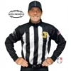 California (REDDING) 2 1/4" Stripe Cold Weather Water Resistant Football Referee Shirt 2 California (REDDING) 2 1/4" Stripe Cold Weather Water Resistant Football Referee Shirt -Umpattire USA129 NCOA Redding Cold Weather Front