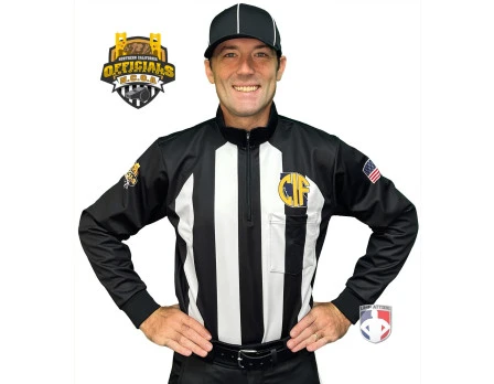 California (NCOA) 2 1/4" Stripe Cold Weather Water Resistant Football Referee Shirt 3 California (NCOA) 2 1/4" Stripe Cold Weather Water Resistant Football Referee Shirt