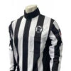 Minnesota (MSHSL) 2 1/4" Stripe Fleece-Lined Cold Weather Football Referee Shirt 2 Minnesota (MSHSL) 2 1/4" Stripe Fleece-Lined Cold Weather Football Referee Shirt -Umpattire USA129MN