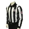 Nebraska (NSAA) 2 1/4" Stripe Foul Weather Football Referee Shirt With NHSOA Logo -Umpattire USA138NE NHS 1