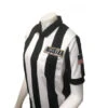 New Jersey (NJSIAA) Women's 2 1/4" Stripe Body Flex Short Sleeve Football And Lacrosse Referee Shirt 2 New Jersey (NJSIAA) Women's 2 1/4" Stripe Body Flex Short Sleeve Football And Lacrosse Referee Shirt -Umpattire USA147NJ FLEX