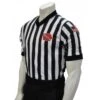 Iowa (IHSAA) 1" Stripe Body Flex Men's V-Neck Referee Shirt -Umpattire USA200IA2 1