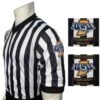 Indiana (IHSAA) 1" Stripe Body Flex Men's V-Neck Referee Shirt 2 Indiana (IHSAA) 1" Stripe Body Flex Men's V-Neck Referee Shirt -Umpattire USA200IN Indiana IHSAA Basketball Referee Shirt 1
