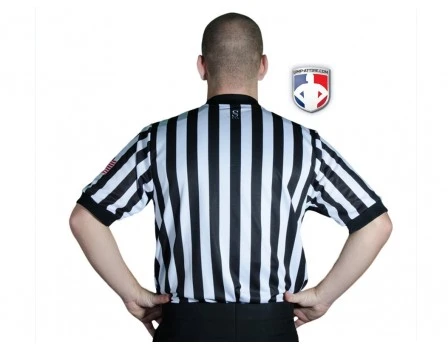 Smitty Dye Sublimated 1" Stripe V-Neck Referee Shirt With USA FLAG 7 Smitty Dye Sublimated 1" Stripe V-Neck Referee Shirt With USA FLAG - Image 5