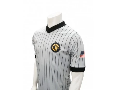 California (CIF) Grey V-Neck Short Sleeve Referee Shirt 3 California (CIF) Grey V-Neck Short Sleeve Referee Shirt