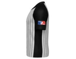 Minnesota (MSHSL) Men's Body Flex Grey & Black V-Neck Referee Shirt 11 Minnesota (MSHSL) Men's Body Flex Grey & Black V-Neck Referee Shirt -Umpattire USA207USAWKS FLEX SIDE