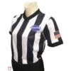 Georgia (GHSA) 2" Stripe Body Flex Women's V-Neck Basketball Referee Shirt 2 Georgia (GHSA) 2" Stripe Body Flex Women's V-Neck Basketball Referee Shirt -Umpattire USA221GA GEORGIA GHSA MENS 2 STRIPE V NECK BASKETBALL REFEREE SHIRT 1