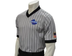 Georgia (GHSA) Body Flex Grey V-Neck Wrestling Referee Shirt