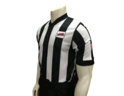 Virginia (VHSL) 2 1/4" Stripe Body Flex Men's V-Neck Referee Shirt