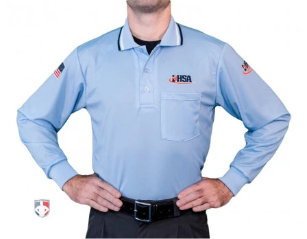 Illinois (IHSA) Long Sleeve Umpire Shirt - Powder Blue 3 Illinois (IHSA) Long Sleeve Umpire Shirt - Powder Blue