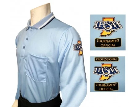 Indiana (IHSAA) Long Sleeve Umpire Shirt - Powder Blue 3 Indiana (IHSAA) Long Sleeve Umpire Shirt - Powder Blue