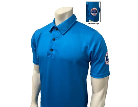 Kansas (KSHSAA) Men's Short Sleeve Volleyball Referee Shirt - Bright Blue 3 Kansas (KSHSAA) Men's Short Sleeve Volleyball Referee Shirt - Bright Blue