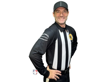 California (CHICO) 2 1/4" Stripe Rainy Weather Water Repellent Football Referee Shirt 4 California (CHICO) 2 1/4" Stripe Rainy Weather Water Repellent Football Referee Shirt - Image 2