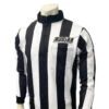 New Jersey (NJSIAA) 2 1/4" Stripe Rainy Weather Long Sleeve Football Referee Shirt 1 New Jersey (NJSIAA) 2 1/4" Stripe Rainy Weather Long Sleeve Football Referee Shirt -Umpattire USA729NJ