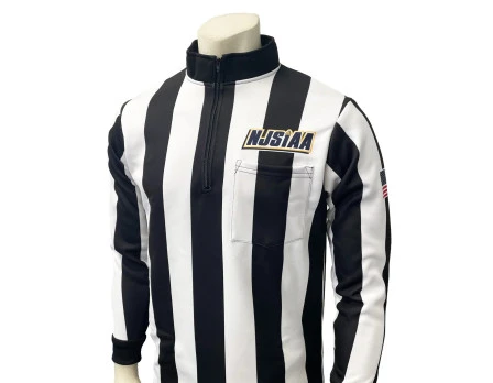 New Jersey (NJSIAA) 2 1/4" Stripe Rainy Weather Long Sleeve Football Referee Shirt 3 New Jersey (NJSIAA) 2 1/4" Stripe Rainy Weather Long Sleeve Football Referee Shirt