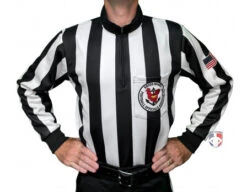 Rhode Island Football Officials Association (RIFOA) 2" Stripe Foul Weather Referee Shirt