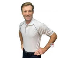 Smitty Men's Mesh Volleyball Referee Shirt - White -Umpattire VBS 400 WH Smitty Men s Mesh Volleyball Referee Shirt White default