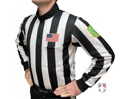 Vermont (VLOA) 2" Stripe Foul Weather Referee Shirt 3 Vermont (VLOA) 2" Stripe Foul Weather Referee Shirt