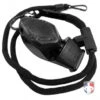 Fox 40 EPIK Referee Whistle With 9" PTS Lanyard -Umpattire WEPIK PTS Fox 40 EPIK Referee Whistle with 9 PTS Lanyard all black