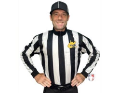 West Virginia (WVSSAC) 2 1/4" Stripe Foul Weather Football Referee Shirt