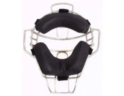 Diamond Silver Big League Aluminum Umpire Mask With Leather -Umpattire dfm bl sv inside z