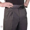 Smitty Charcoal Grey Base Umpire Pants With Expander Waistband 2 Smitty Charcoal Grey Base Umpire Pants With Expander Waistband -Umpattire s375 cc Smitty Charcoal Grey Combo Umpire Pants with Expander Waistband diagonal 1